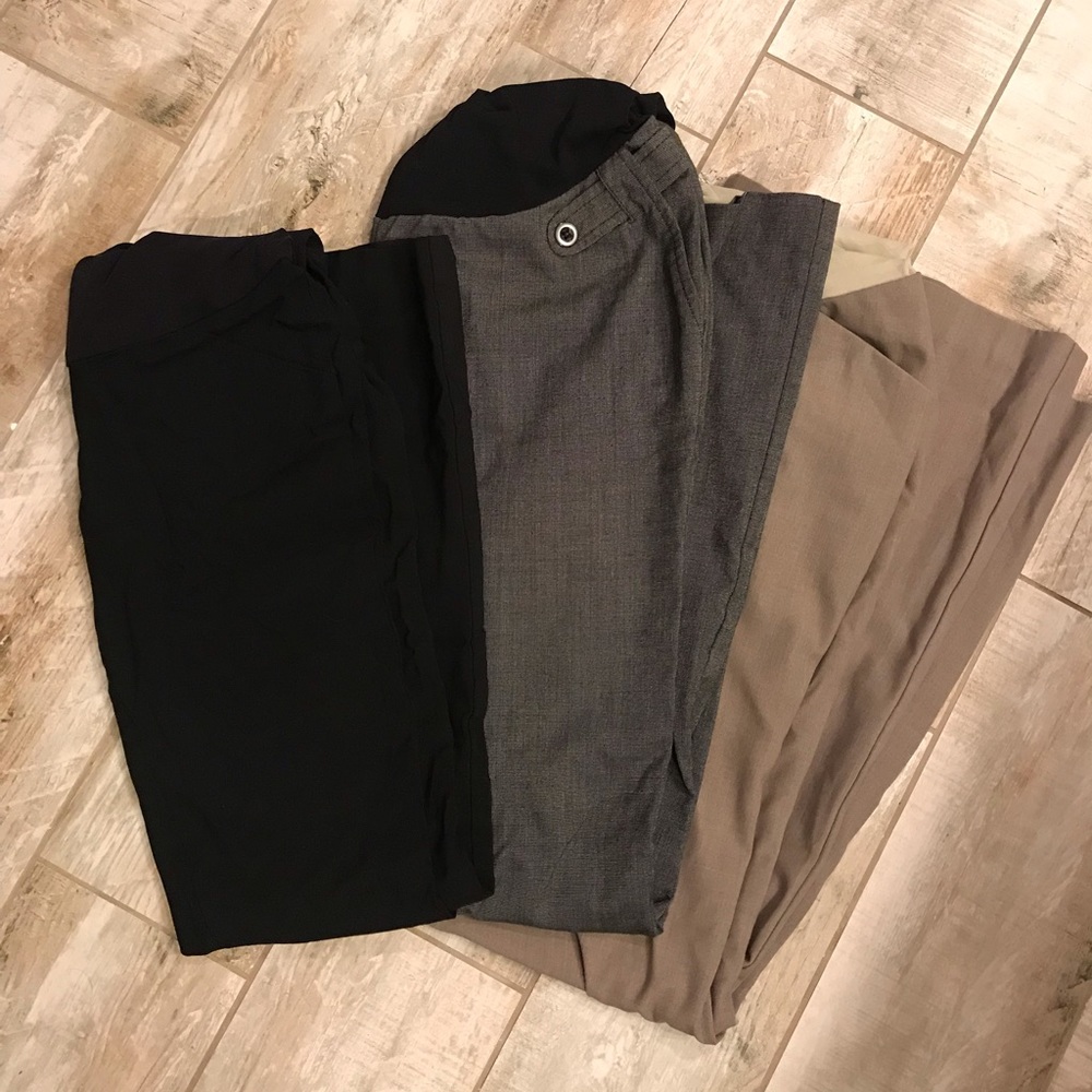 Lot of 3 Motherhood Maternity Dress Pants